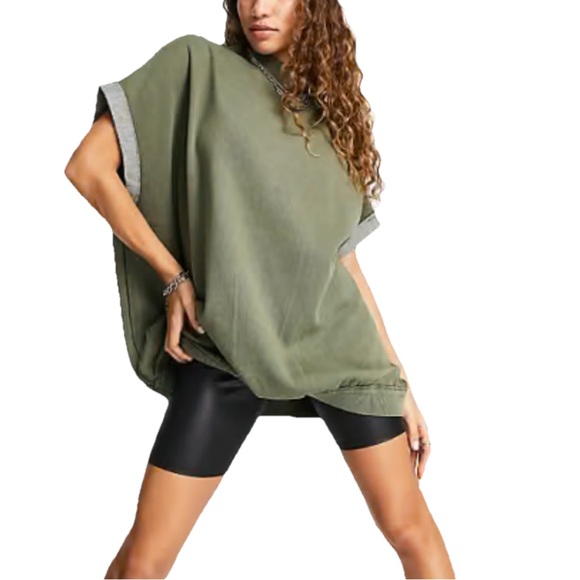 Free People Tops - Free People Grove Pullover Green Size Med Oversized !!CHECK Measurements!!